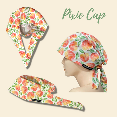 Pixie Tie-Back Scrub Caps