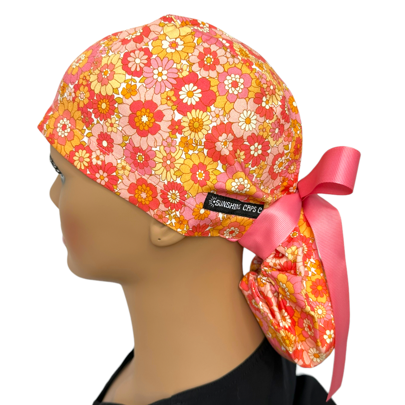 Retro Floral- Ponytail