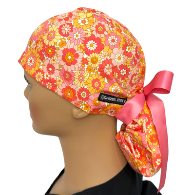 Retro Floral- Ponytail