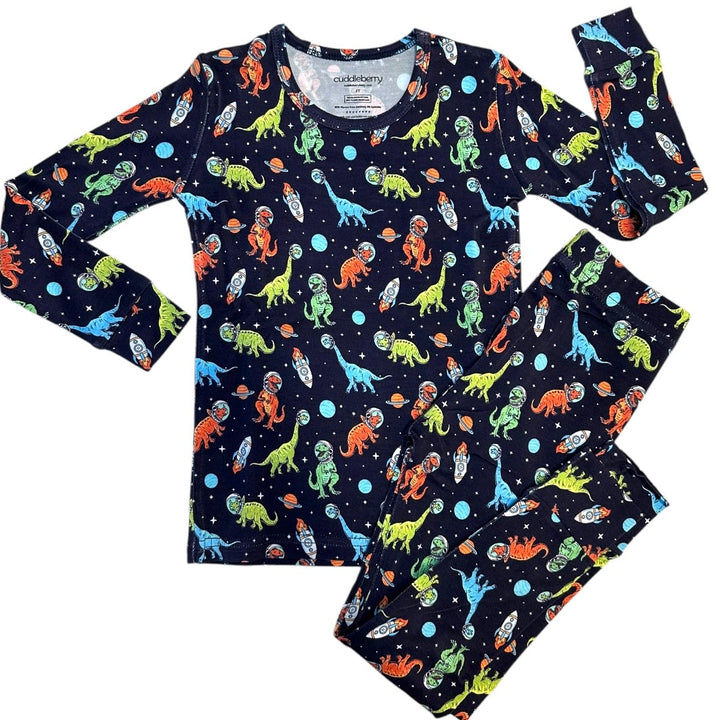 Space Dinos Long Sleeve Two-Piece PJ's