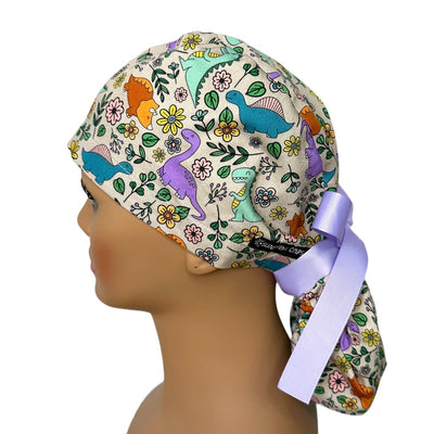 Dinosaur Floral- Ponytail