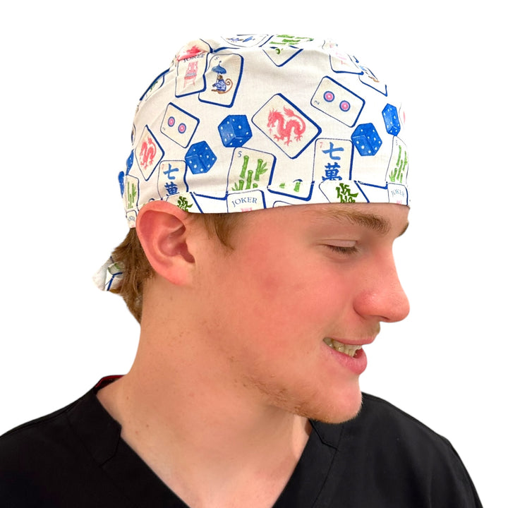 Mahjong- Classic/Men's Scrub Cap