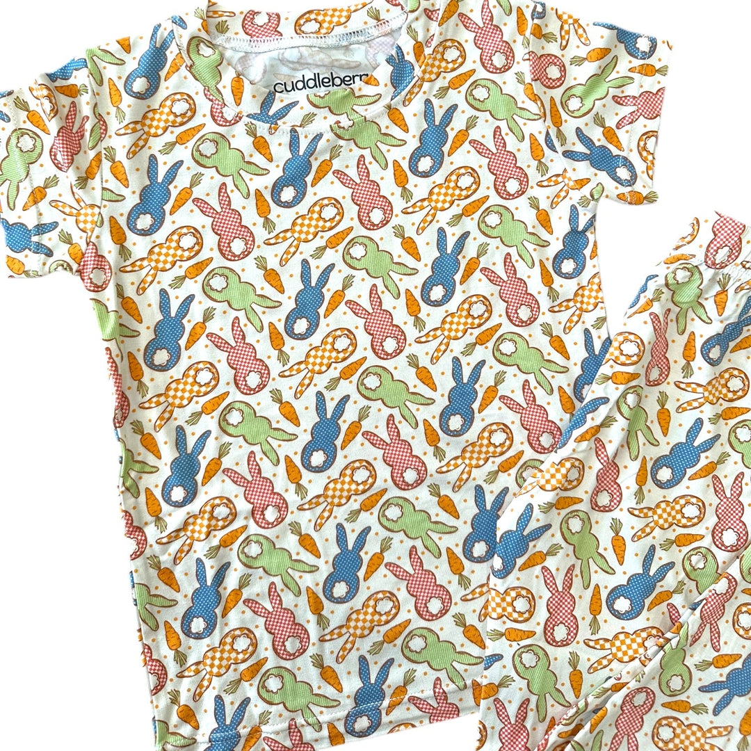 Cottage Bunny Short Sleeve Two-Piece PJ’s