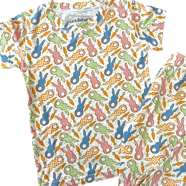 Cottage Bunny Short Sleeve Two-Piece PJ’s