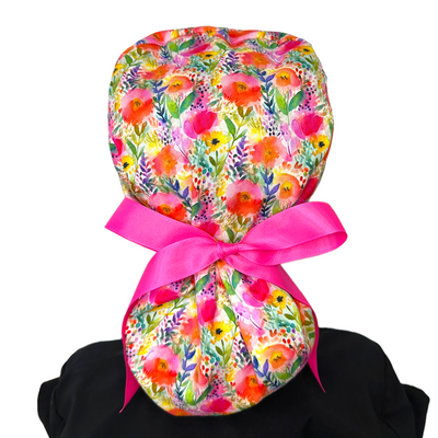 Rainbow Floral- Ponytail