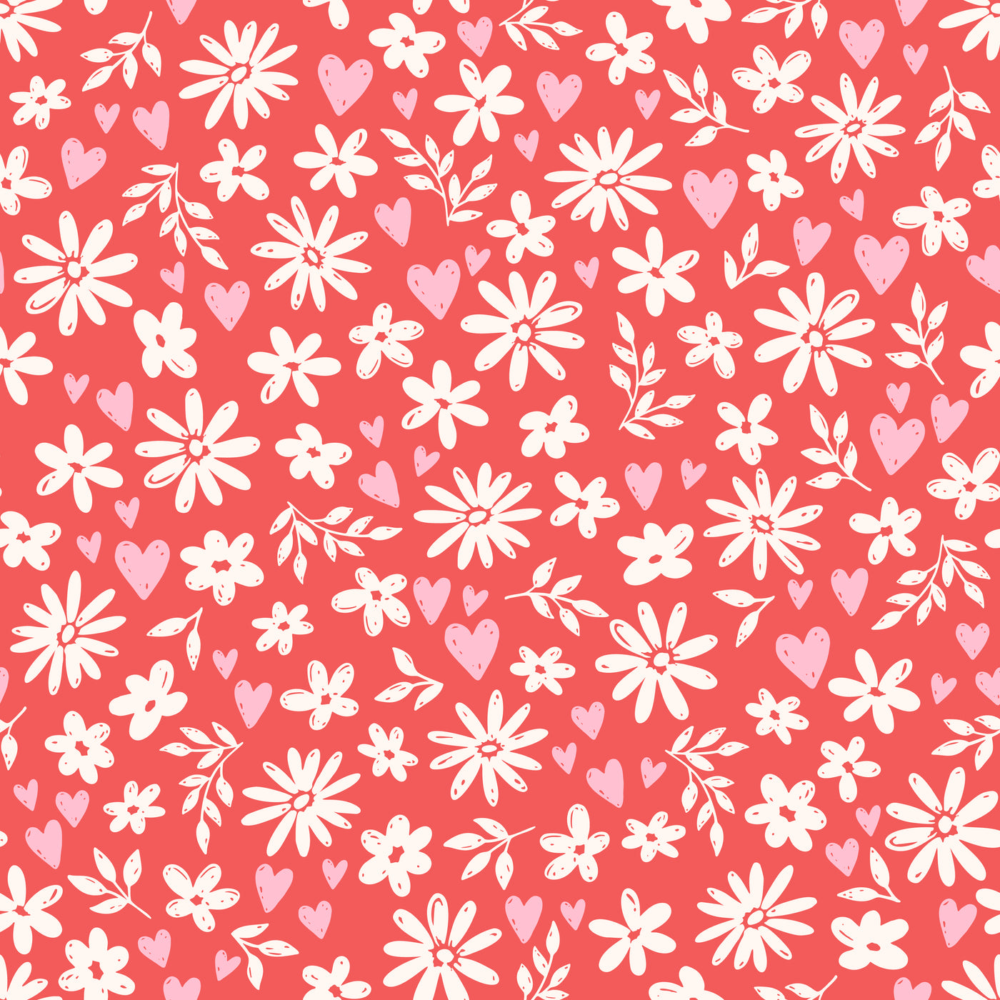 Ditsy Floral- Ponytail