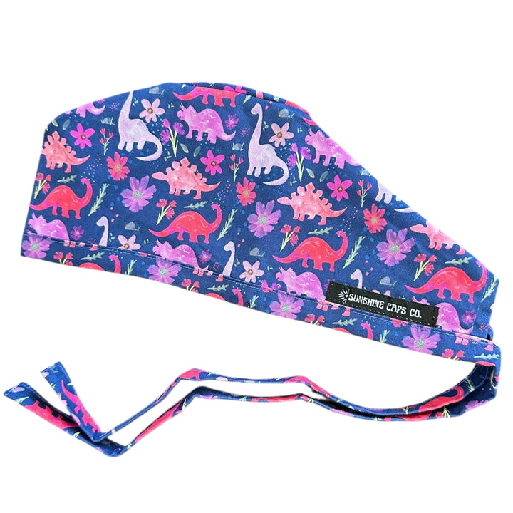 Dino Navy- Classic/Men's Scrub Cap