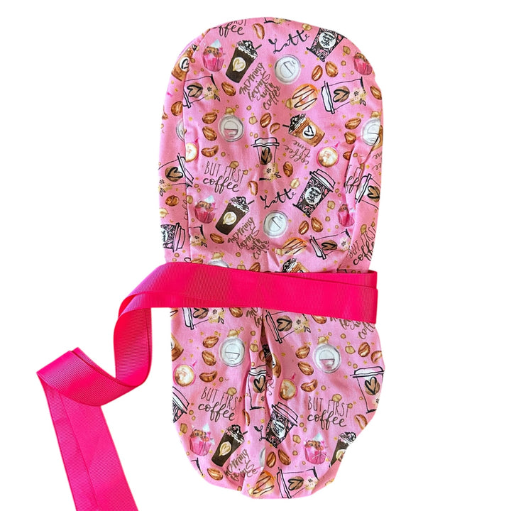 Latte- Ponytail Scrub Cap