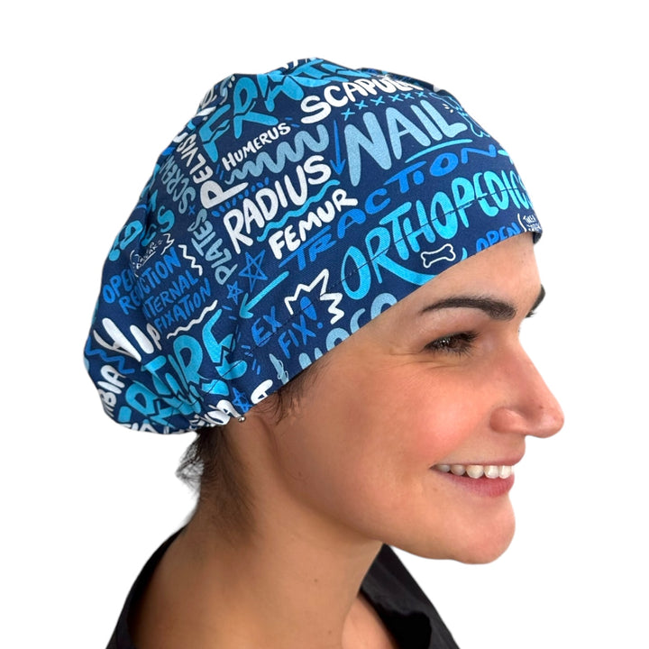 Orthopedic Euro Scrub Cap for Women, by Sunshine Caps Co