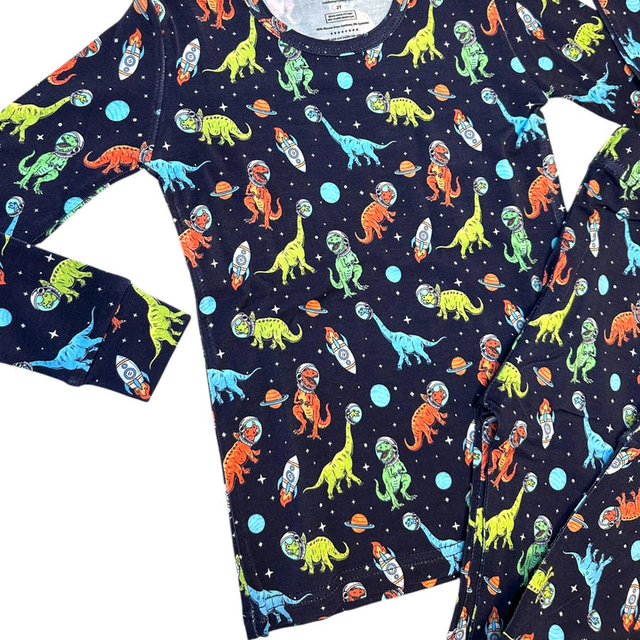 Space Dinos Long Sleeve Two-Piece PJ's