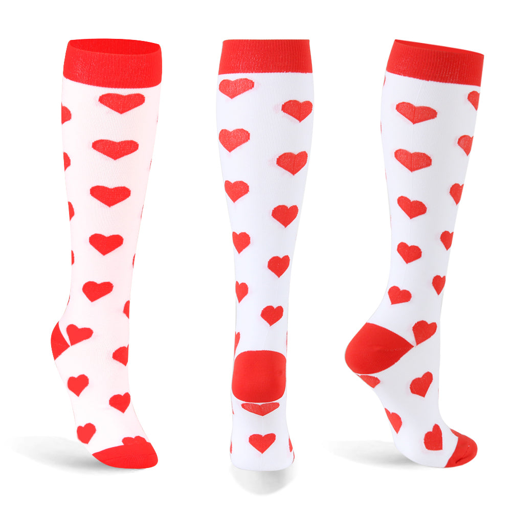 Valentine Hearts- Compression Socks