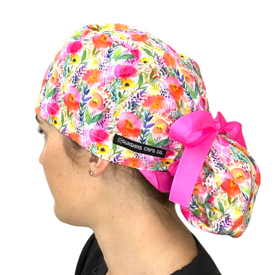 Rainbow Floral- Ponytail