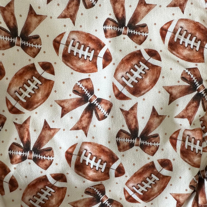 Football & Bows- Ponytail