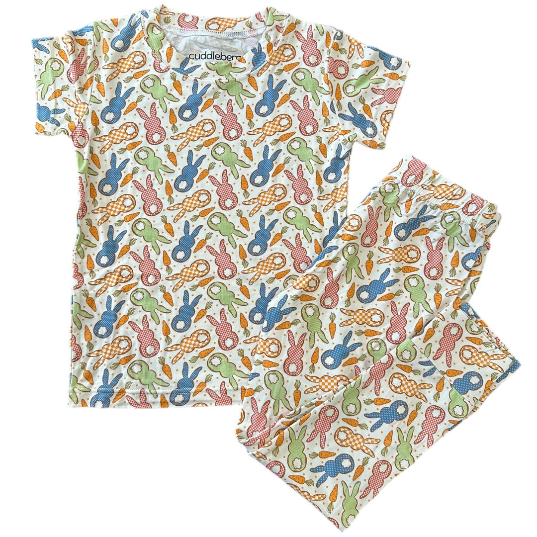 Cottage Bunny Short Sleeve Two-Piece PJ’s