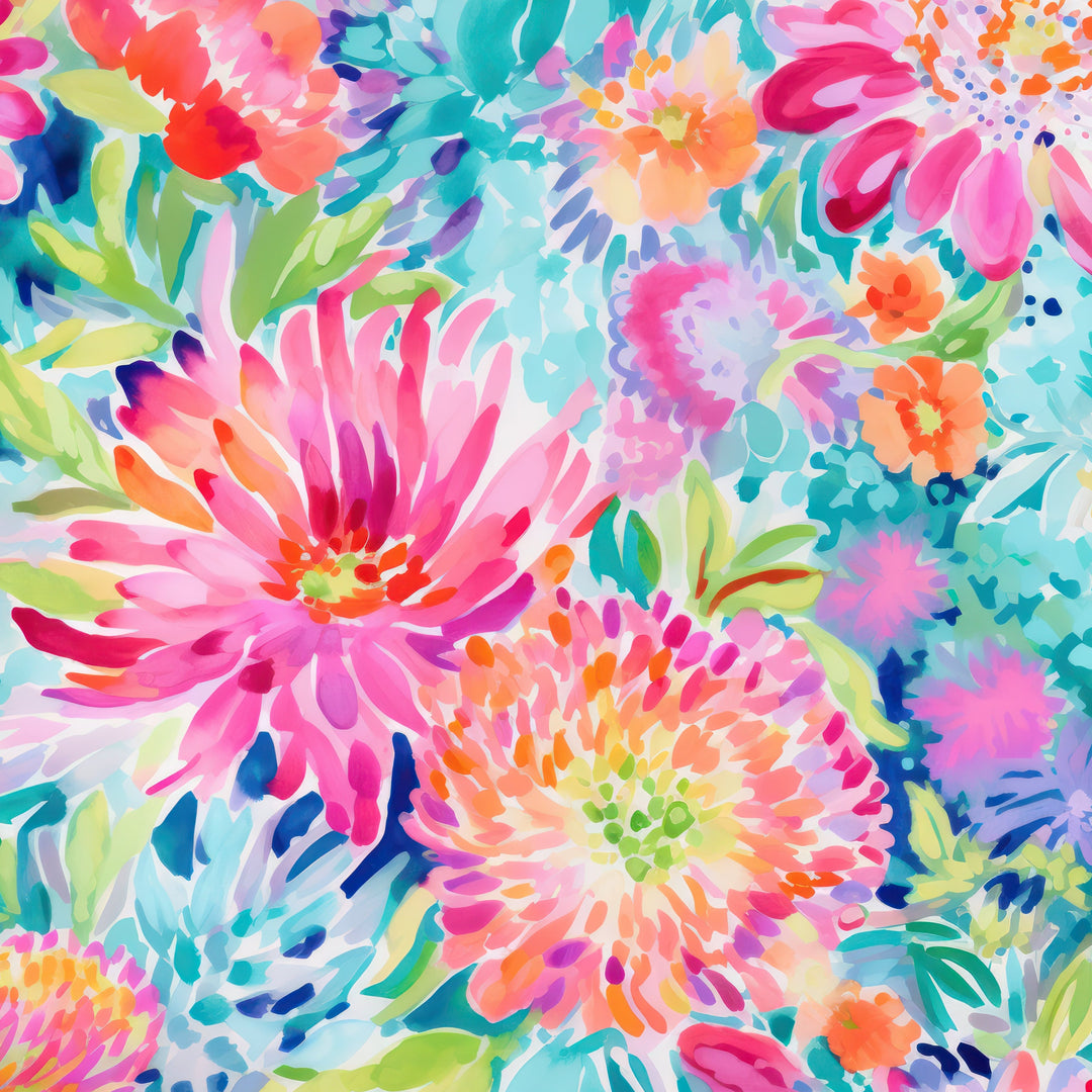 Preppy Floral Euro Scrub Cap for Women, by Sunshine Caps Co