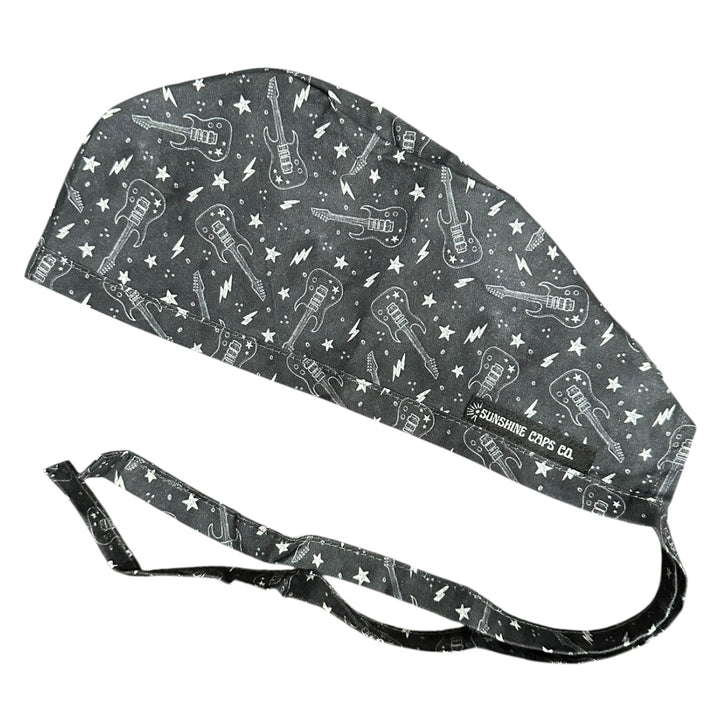 Rockin Guitar- Classic/Men's Scrub Cap
