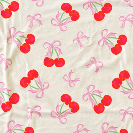 Cherry Coquette Short Sleeve Two-Piece PJs