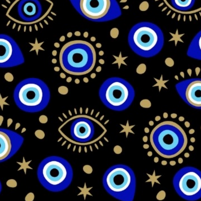 Evil Eye Black- Ponytail
