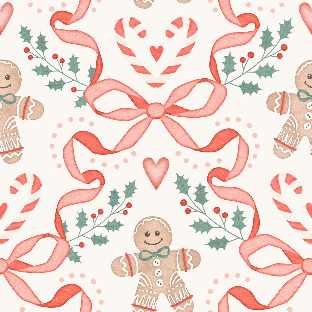 Gingerbread Bows- Euro ** PREORDER: EST SHIP DATE: Dec 15th **