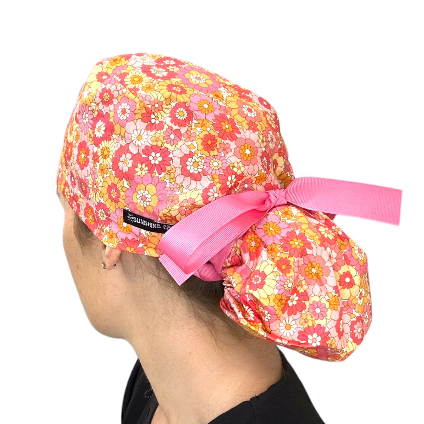 Retro Floral- Ponytail