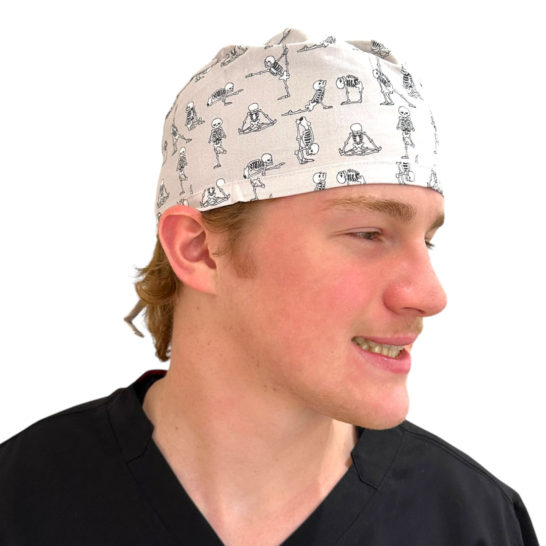 Yoga Skeletons- Classic/Men's Scrub Cap