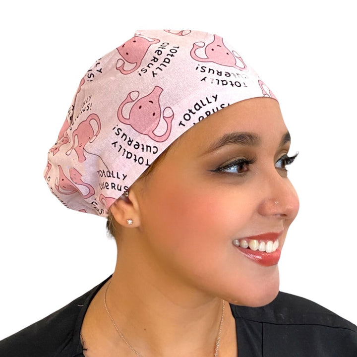 Totally Cuterus Euro Scrub Cap for Women, by Sunshine Caps Co