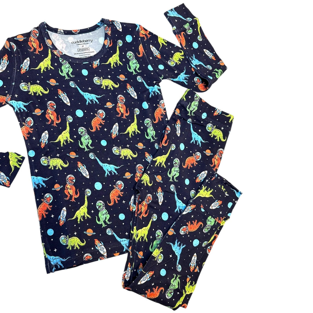 Space Dinos Long Sleeve Two-Piece PJ's