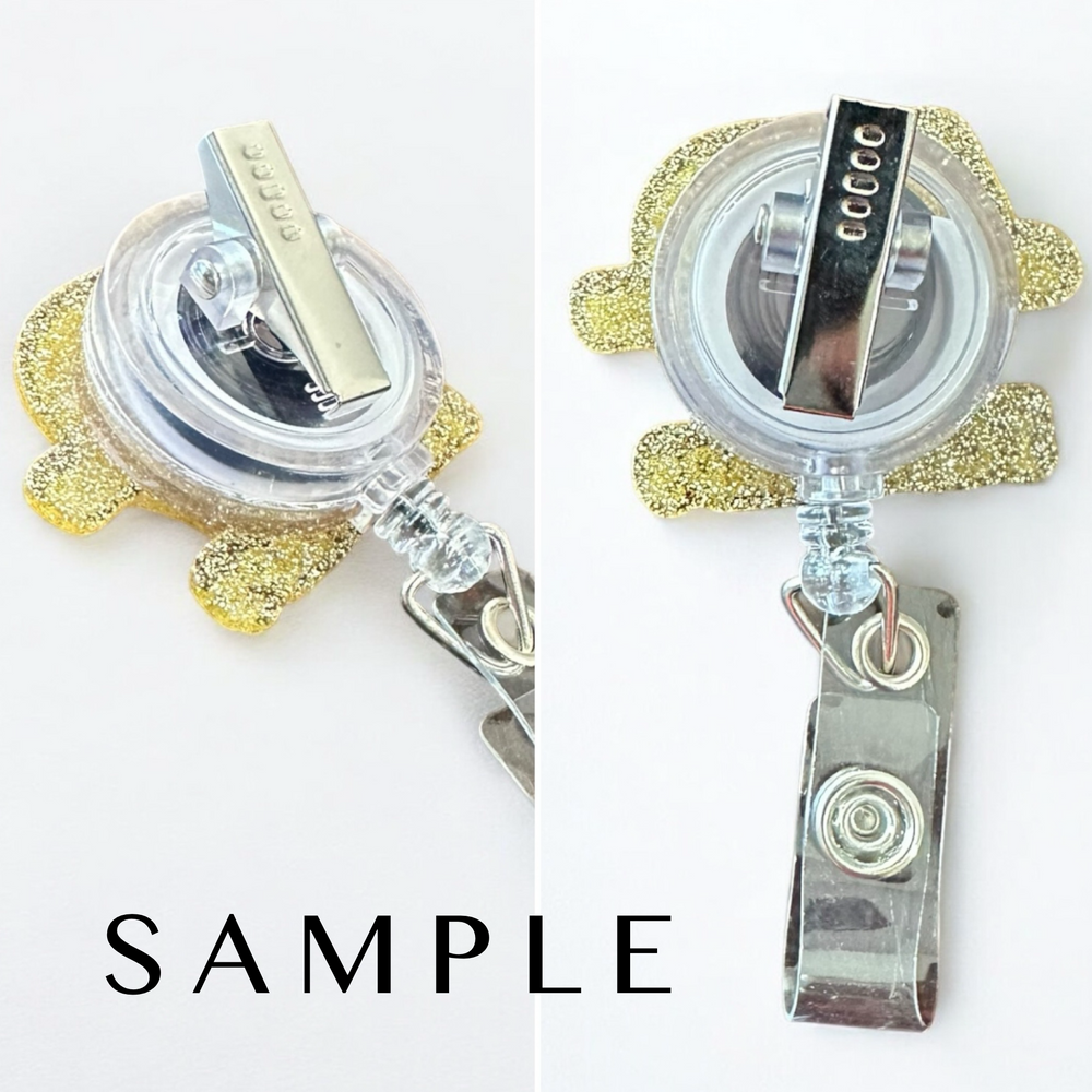 Retractable Badge Reels for ID badge for nurses and healthcare professionals