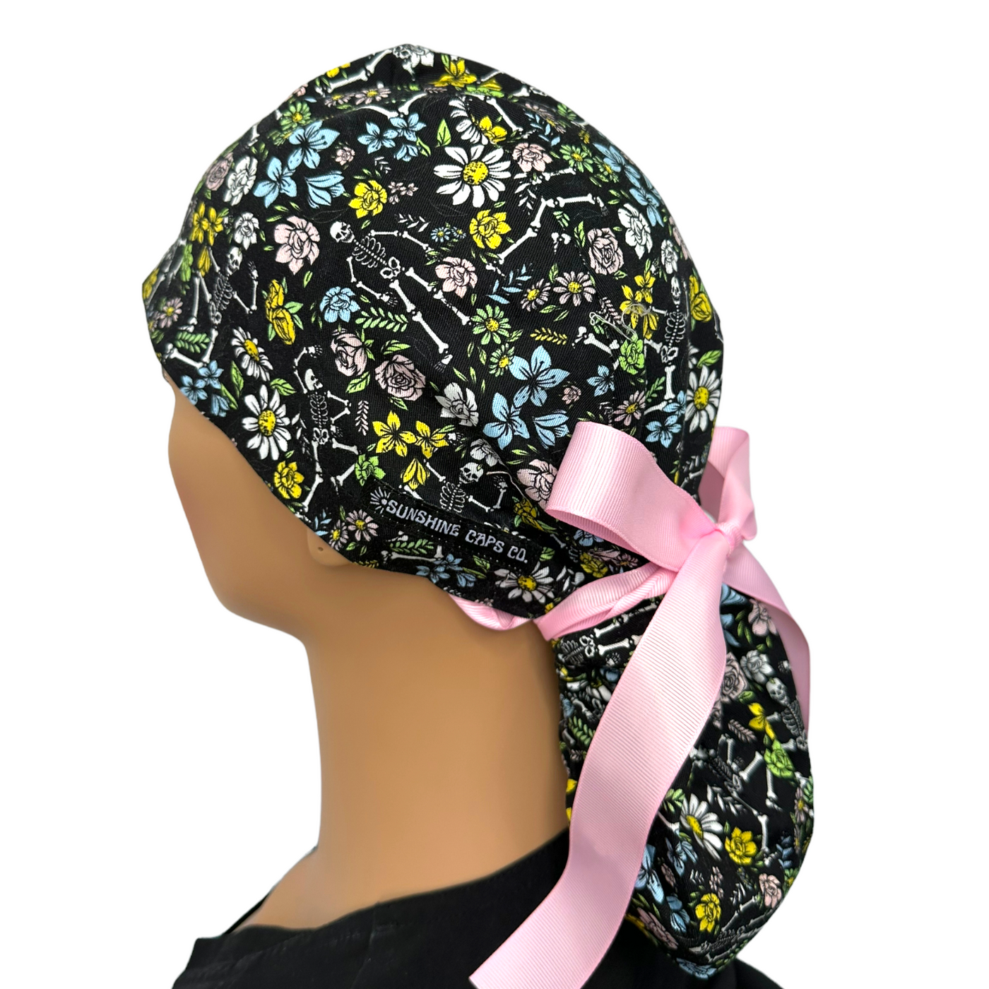 Skeleton Floral- Ponytail
