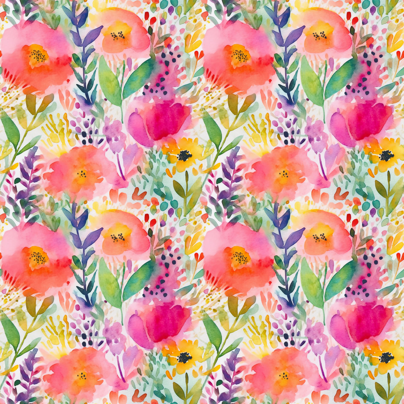 Rainbow Floral- Ponytail