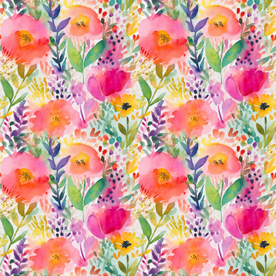 Rainbow Floral- Ponytail