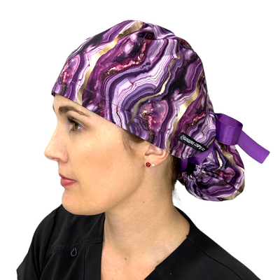 Purple Agate- Ponytail