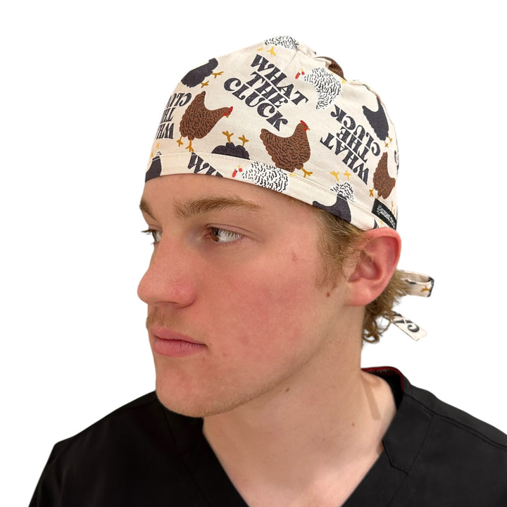 What the Cluck- Classic/Men's Scrub Cap