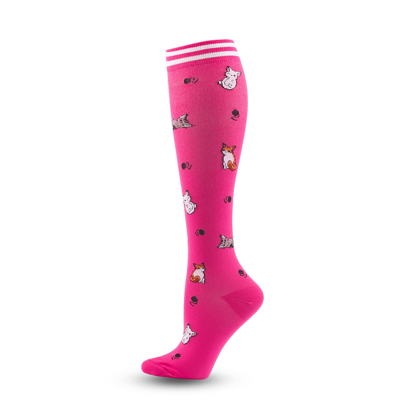 Cats on Pink- Compression Socks