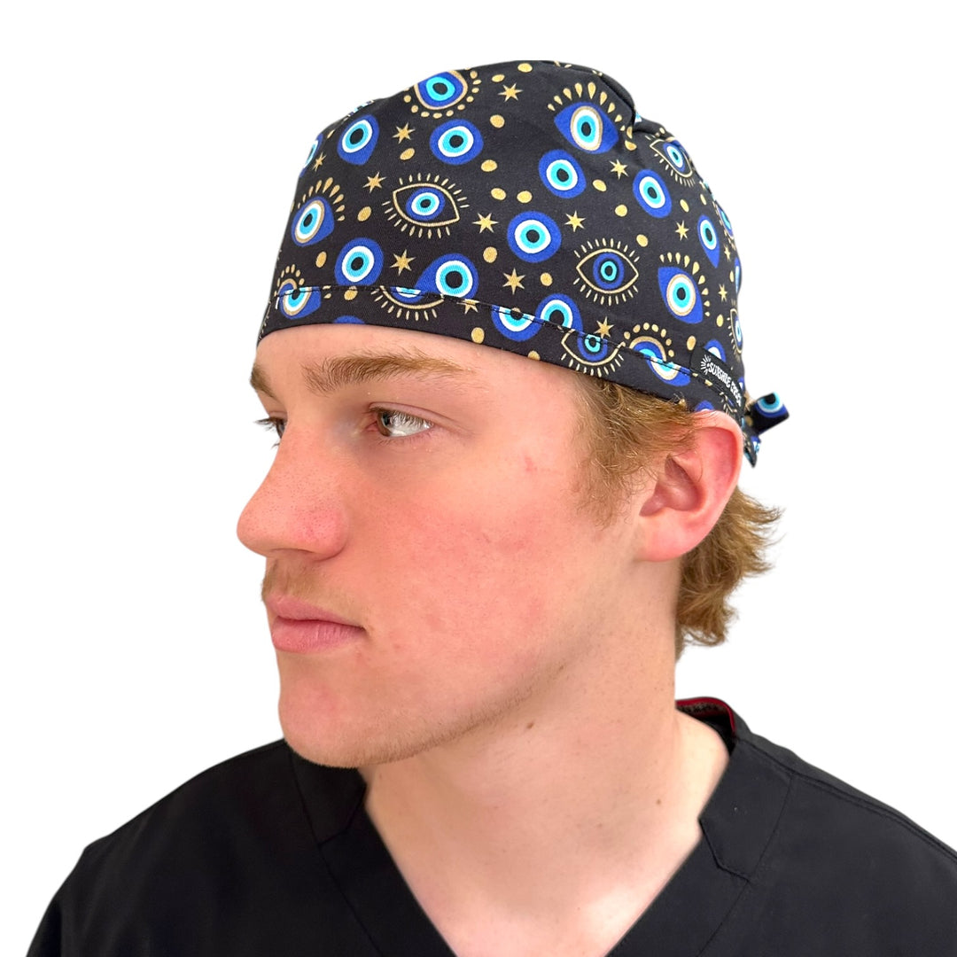 Evil Eye Black- Classic/Men's Scrub Cap