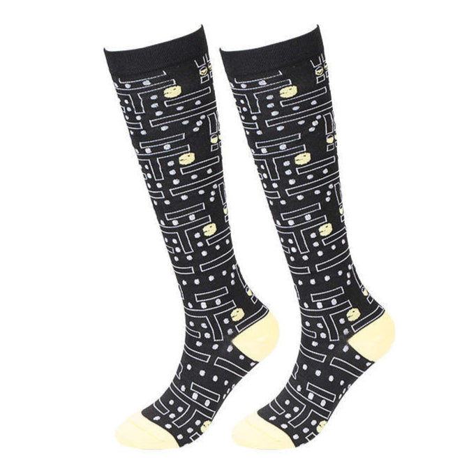 Pac-Man Video Game- Compression Socks