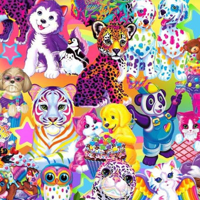 Lisa Frank Ponytail Scrub Cap