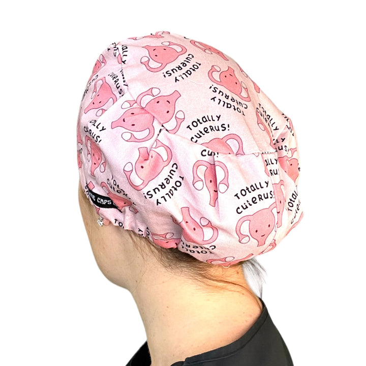 Totally Cuterus Euro Scrub Cap for Women, by Sunshine Caps Co