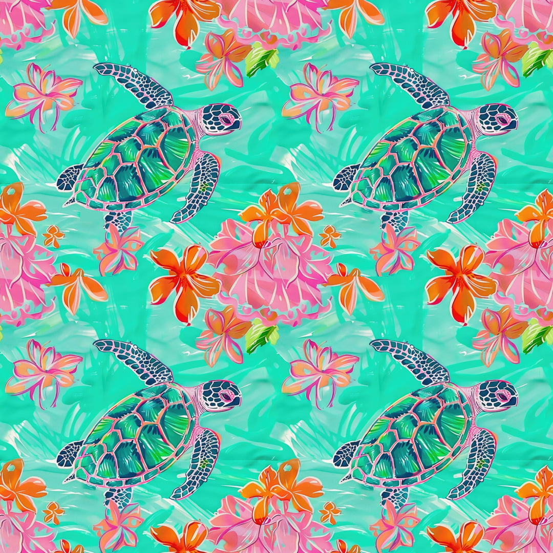 Tropical Turtles- Bouffant
