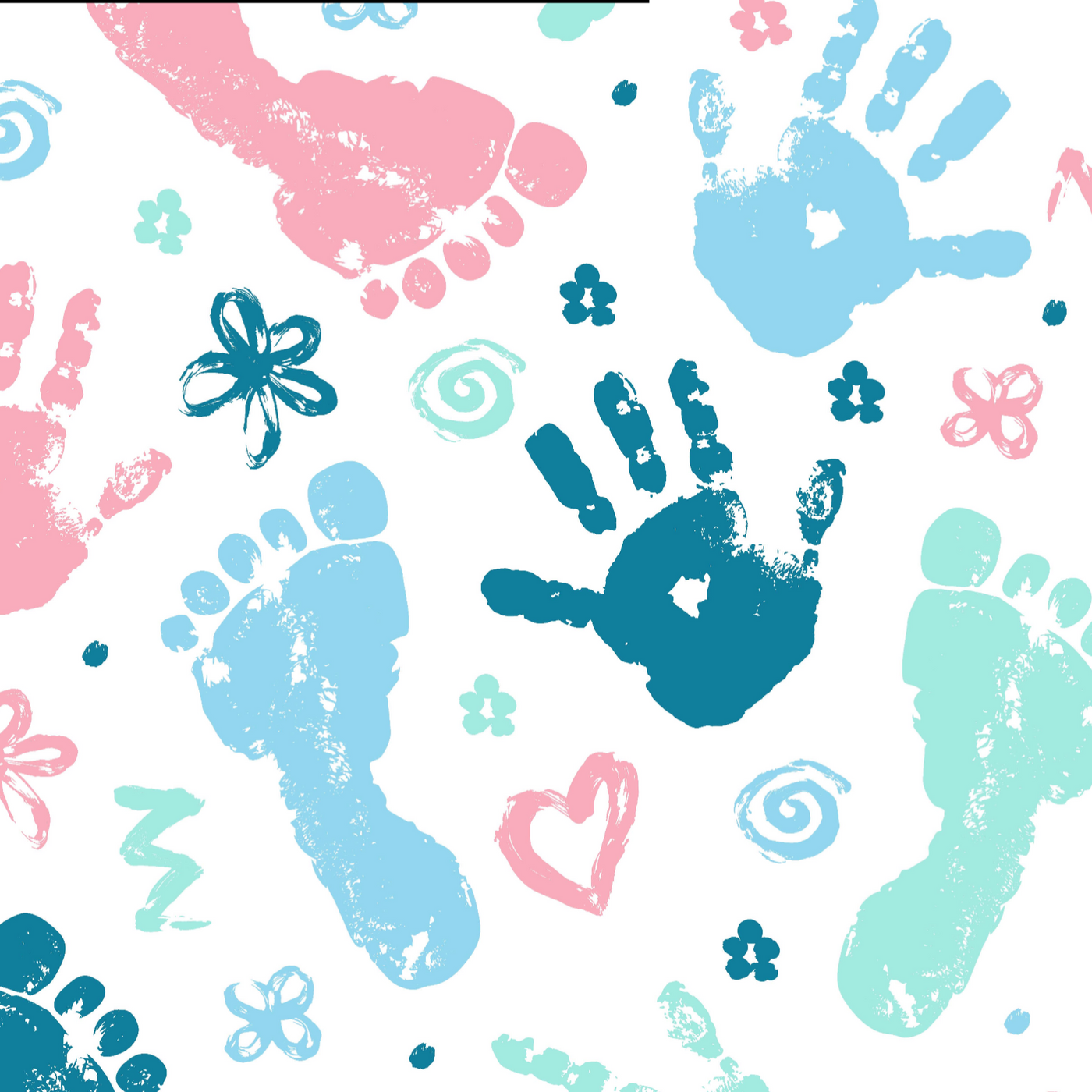 Baby Prints- Ponytail