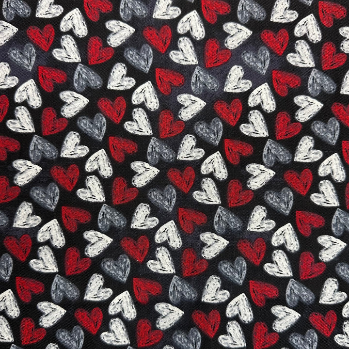 Chalk Hearts Valentine Euro Scrub Cap for Women, by Sunshine Caps Co