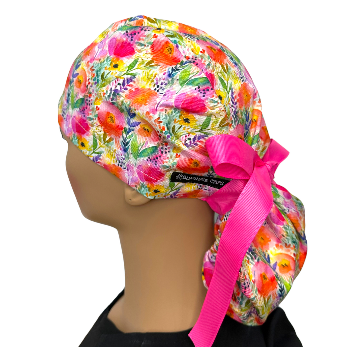 Rainbow Floral- Ponytail