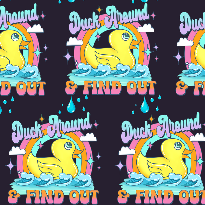 Duck Around & Find Out- Euro Scrub Cap