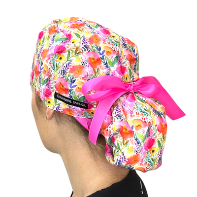 Rainbow Floral- Ponytail