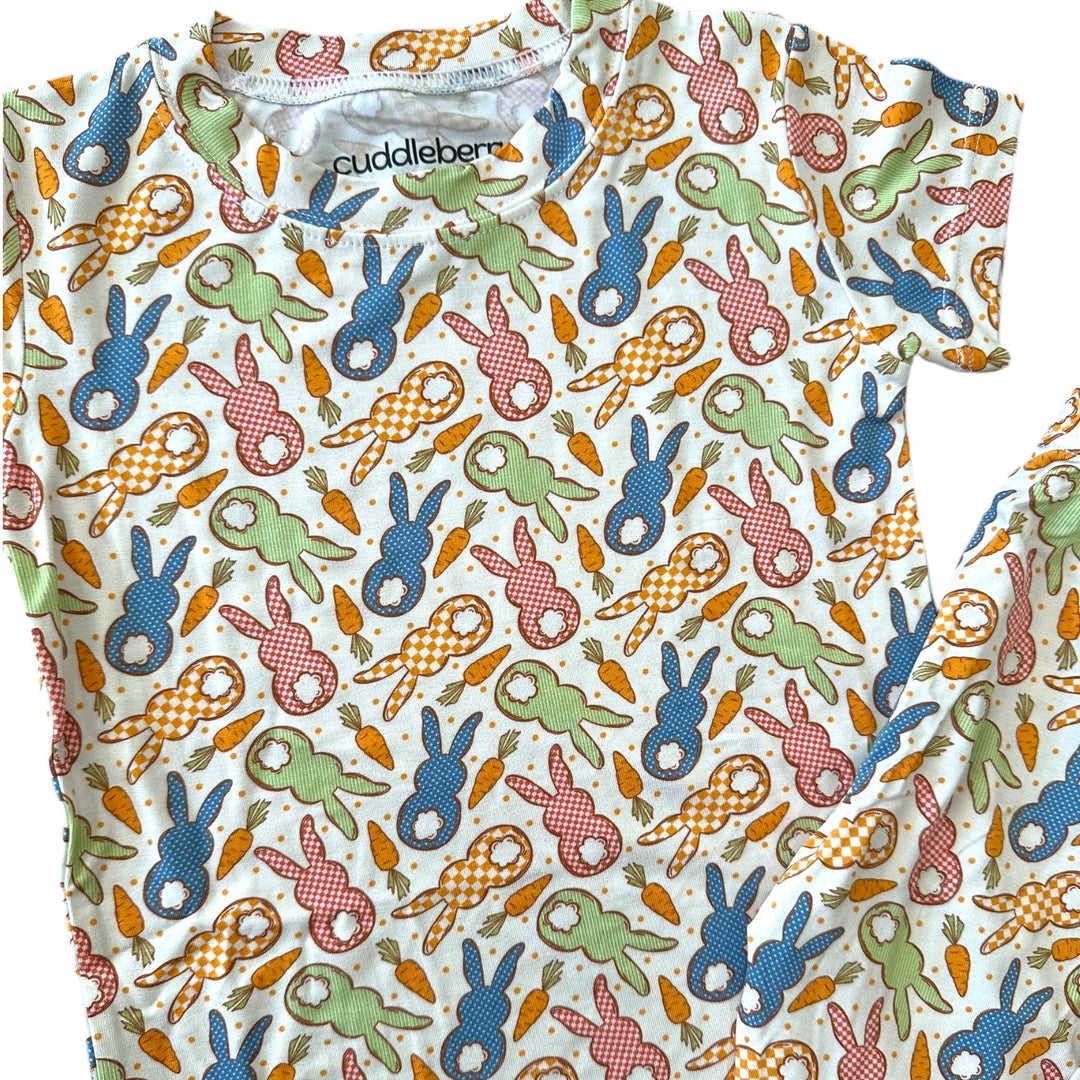 Cottage Bunny Short Sleeve Two-Piece PJ’s