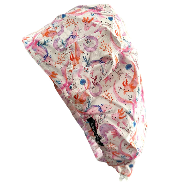 Axolotl- Bouffant Scrub Cap
