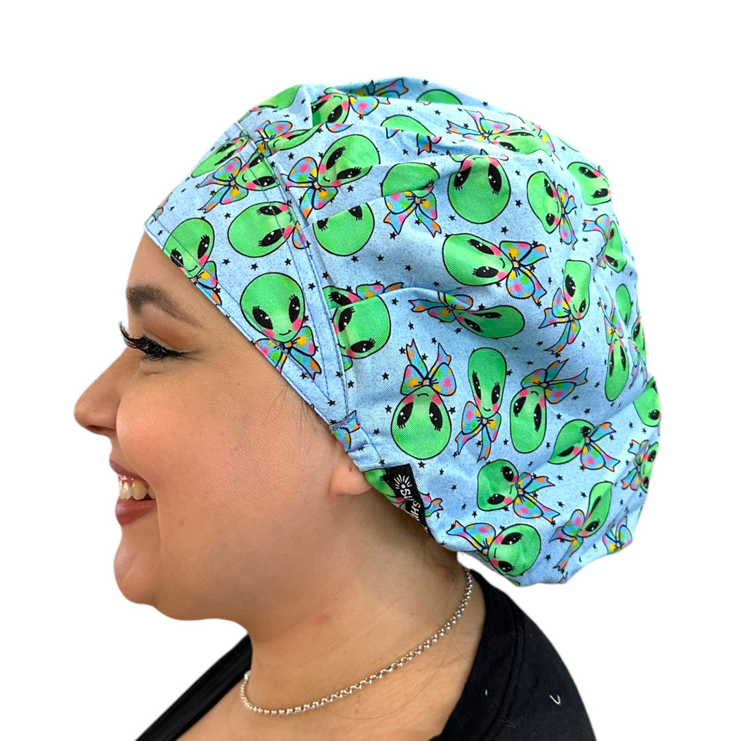 Alien Cuties- Bouffant Scrub Cap