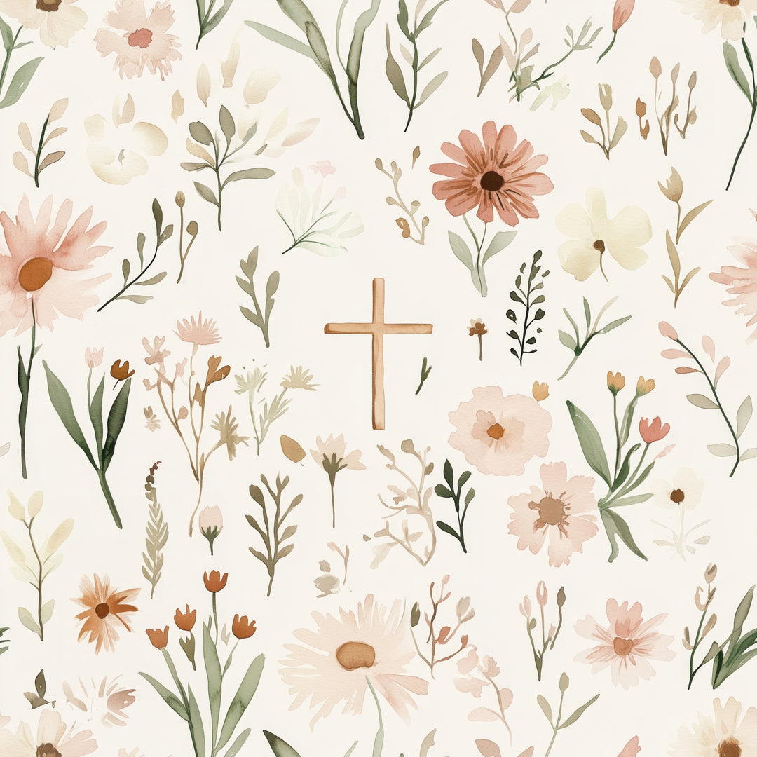 Faithful Floral- Ponytail