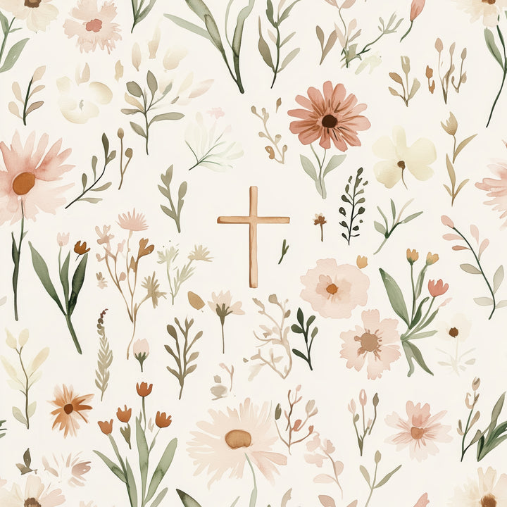 Faithful Floral- Ponytail