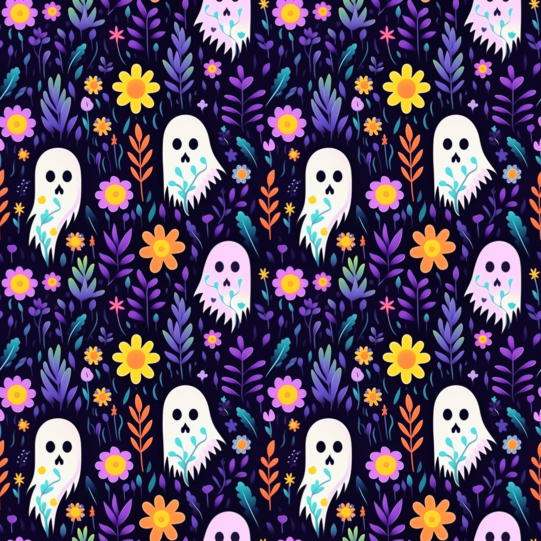 Ghost Floral Long Sleeve Two-Piece PJ's